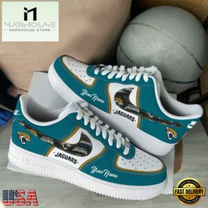 NFL Jacksonville Jaguars Logo Team Limited Edition New Design Custom Air Force 1 Shoes