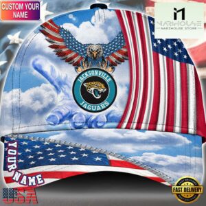 NFL Jacksonville Jaguars Special American Flag Veterans Custom Cap