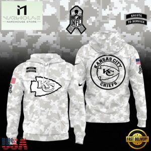 NFL Kansas City Chiefs Camo 2024 Salute to Service Hoodie
