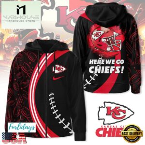 NFL Kansas City Chiefs Here We Go Zip Hoodie