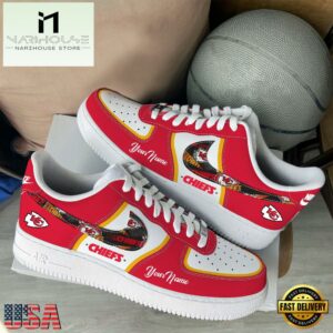 NFL Kansas City Chiefs Logo Team Limited Edition New Design Custom Air Force 1 Shoes