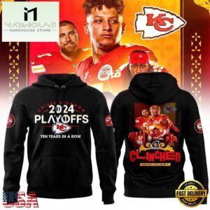 NFL Kansas City Chiefs PLAYOFFS Ten Years In A Row Hoodie