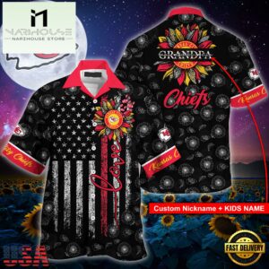 NFL Kansas City Chiefs Sunflower For Mother Day Father Day Hawaiian Shirt