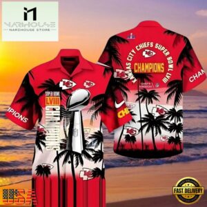 NFL Kansas City Chiefs Super Bowl LVIII Hawaiian Shirt, Tournament Football Hawaiian Shirts 7 NFL Kansas City Chiefs Super Bowl LVIII Hawaiian Shirt