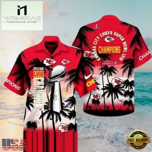 NFL Kansas City Chiefs Super Bowl LVIII Hawaiian Shirt, Tournament Football Hawaiian Shirts 8 NFL Kansas City Chiefs Super Bowl LVIII Hawaiian Shirt