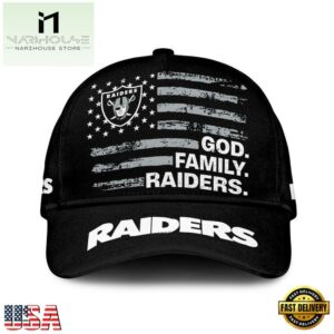 NFL Las Vegas Raiders American Flag Classic Cap