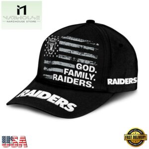 NFL Las Vegas Raiders American Flag Classic Cap