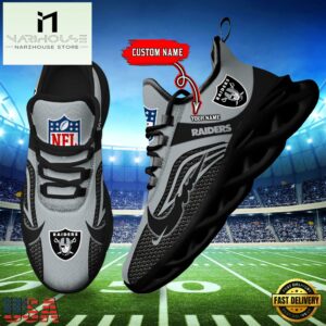 NFL Las Vegas Raiders Football Team New Design Max Soul Shoes Sneaker