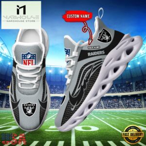NFL Las Vegas Raiders Football Team New Design Max Soul Shoes Sneaker