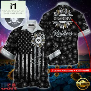 NFL Las Vegas Raiders Sunflower For Mother Day Father Day Hawaiian Shirt