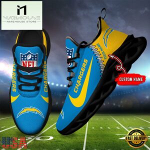 NFL Los Angeles Chargers Football Team Design Max Soul Shoes, Football New Sneaker Shoes