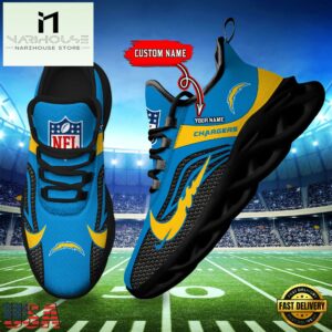 NFL Los Angeles Chargers Football Team New Design Max Soul Shoes Sneaker