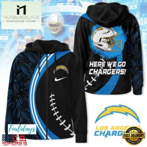 NFL Los Angeles Chargers Here We Go Zip Hoodie