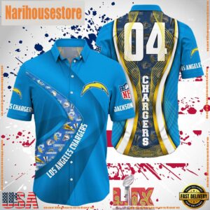 NFL Los Angeles Chargers Super Bowl LIX Fans Custom Hawaiian Shirt