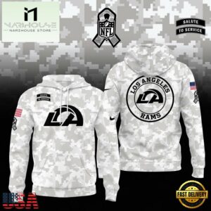 NFL Los Angeles Rams Camo 2024 Salute to Service Hoodie