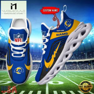 NFL Los Angeles Rams Football Team New Design Max Soul Shoes Sneaker