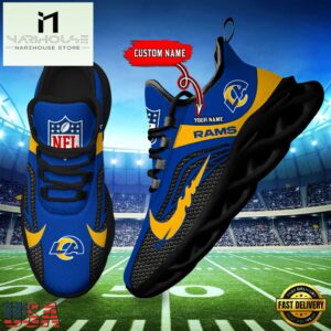 NFL Los Angeles Rams Football Team New Design Max Soul Shoes Sneaker
