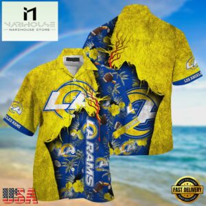 NFL Los Angeles Rams Football Team Summer God Hawaii Shirt