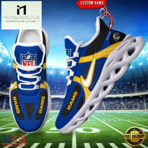 NFL Los Angeles Rams Logo Football Team New Season Max Soul Shoes