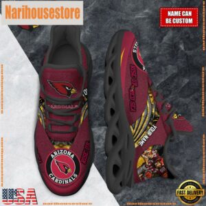 NFL Max Soul Shoes, Arizona Cardinals Clunky Shoes Custom For Fans