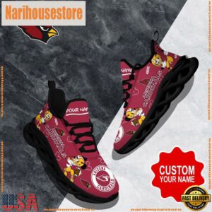 NFL Max Soul Shoes, Arizona Cardinals Clunky Shoes Custom Name For Fans Christmas