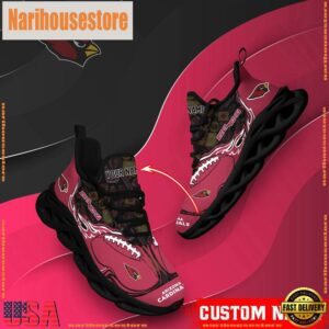 NFL Max Soul Shoes, Arizona Cardinals Clunky Shoes Custom Name