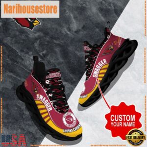 NFL Max Soul Shoes, Arizona Cardinals Clunky Shoes Sport Custom Name Football