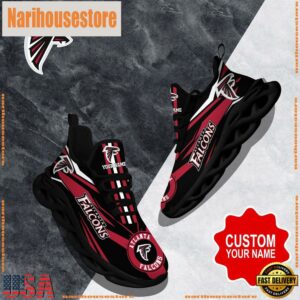 NFL Max Soul Shoes, Atlanta Falcons Clunky Shoes Custom Custom Name Football