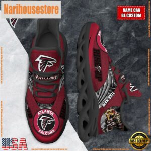 NFL Max Soul Shoes, Atlanta Falcons Clunky Shoes Custom For Fans