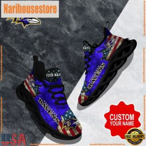 NFL Max Soul Shoes, Baltimore Ravens Clunky Shoes Custom Gift Women And Men