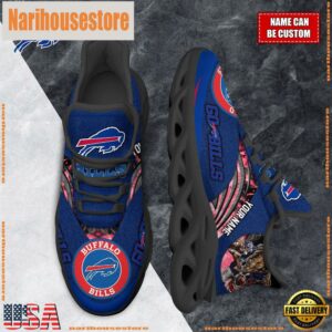 NFL Max Soul Shoes, Buffalo Bills Clunky Shoes Custom For Fans