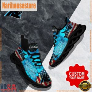 NFL Max Soul Shoes, Carolina Panthers Clunky Shoes Custom Gift Women And Men