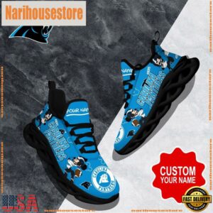 NFL Max Soul Shoes, Carolina Panthers Clunky Shoes Custom Name For Fans Christmas