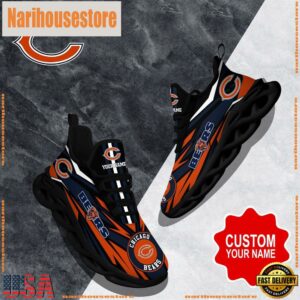 NFL Max Soul Shoes, Chicago Bears Clunky Shoes Custom Custom Name Football