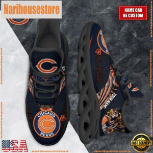 NFL Max Soul Shoes, Chicago Bears Clunky Shoes Custom For Fans
