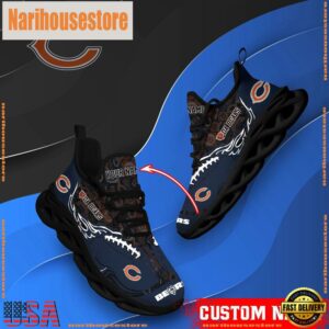 NFL Max Soul Shoes, Chicago Bears Clunky Shoes Custom Name