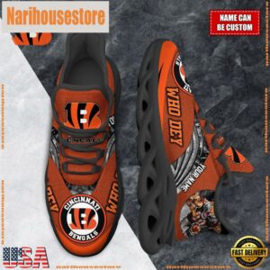 NFL Max Soul Shoes, Cincinnati Bengals Clunky Shoes Custom For Fans