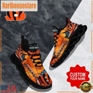 NFL Max Soul Shoes, Cincinnati Bengals Clunky Shoes Custom Gift Women And Men