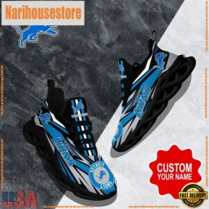 NFL Max Soul Shoes, Detroit Lions Clunky Shoes Custom Custom Name Football