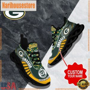 NFL Max Soul Shoes, Green Bay Packers Clunky Shoes Sport Custom Name Football