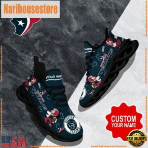 NFL Max Soul Shoes, Houston Texans Clunky Shoes Custom Name For Fans Christmas