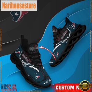 NFL Max Soul Shoes, Houston Texans Clunky Shoes Custom Name