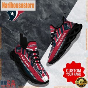 NFL Max Soul Shoes, Houston Texans Clunky Shoes Logo Custom Name Nfl