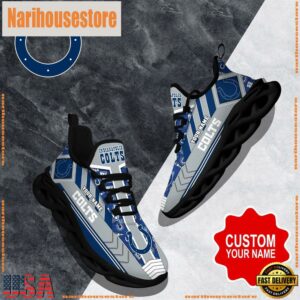 NFL Max Soul Shoes, Indianapolis Colts Clunky Shoes Logo Custom Name Nfl