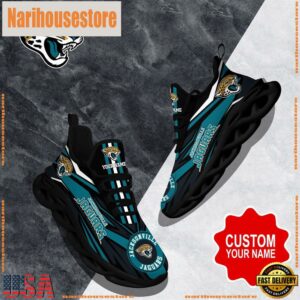NFL Max Soul Shoes, Jacksonville Jaguars Clunky Shoes Custom Custom Name Football