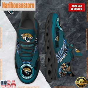 NFL Max Soul Shoes, Jacksonville Jaguars Clunky Shoes Custom For Fans