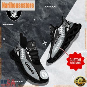 NFL Max Soul Shoes, Las Vegas Raiders Shoes Custom Nfl Sport Loves