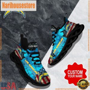 NFL Max Soul Shoes, Los Angeles Chargers Clunky Shoes Custom Gift Women And Men