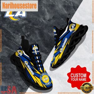 NFL Max Soul Shoes, Los Angeles Rams Clunky Shoes Custom Custom Name Football