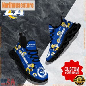 NFL Max Soul Shoes, Los Angeles Rams Clunky Shoes Custom Name For Fans Christmas